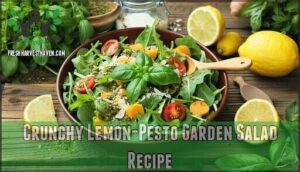 crunchy lemon-pesto garden salad recipe