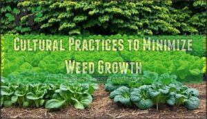 cultural practices to minimize weed growth