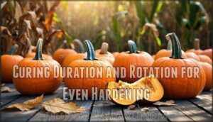 curing duration and rotation for even hardening