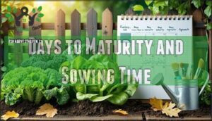 days to maturity and sowing time