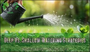 deep vs. shallow watering strategies