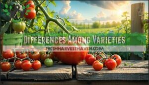 differences among varieties