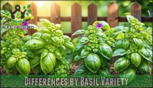 differences by basil variety