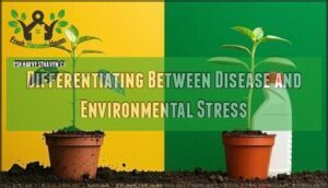 differentiating between disease and environmental stress