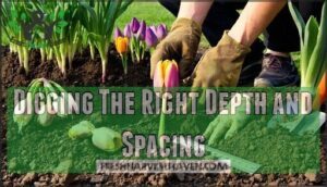 digging the right depth and spacing