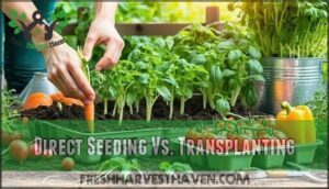 direct seeding vs. transplanting