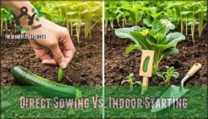 direct sowing vs. indoor starting