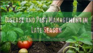 disease and pest management in late season