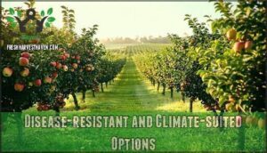 disease-resistant and climate-suited options