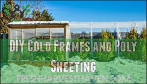 diy cold frames and poly sheeting