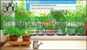 drainage and watering considerations