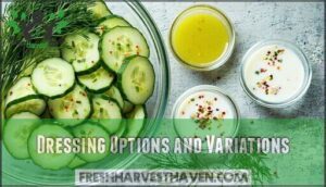 dressing options and variations
