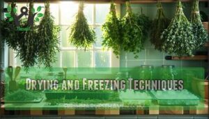 drying and freezing techniques