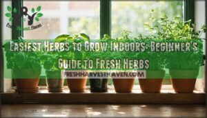 easiest herbs to grow indoors
