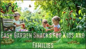 easy garden snacks for kids and families