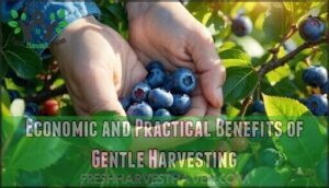 economic and practical benefits of gentle harvesting