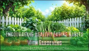 encouraging healthy eating habits with gardening