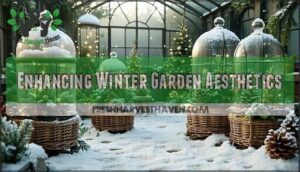 enhancing winter garden aesthetics