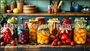 enhancing with spices and flavorings