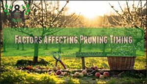 factors affecting pruning timing