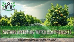 factors affecting water requirements