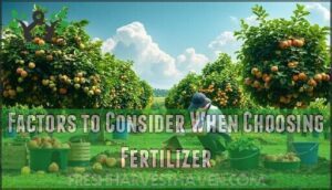 factors to consider when choosing fertilizer