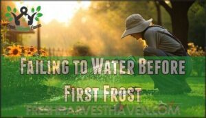 failing to water before first frost