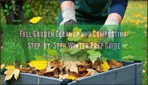 fall garden cleanup and composting