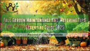 fall garden maintenance and watering tips