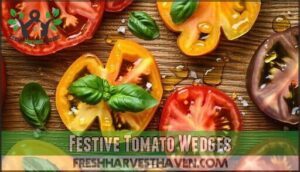 festive tomato wedges