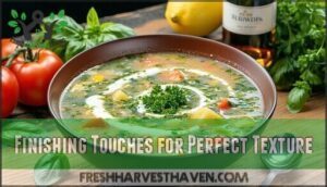 finishing touches for perfect texture