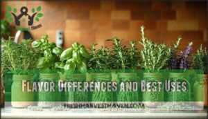 flavor differences and best uses