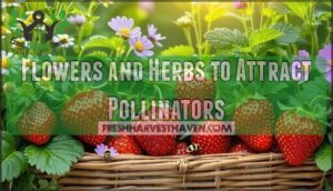 flowers and herbs to attract pollinators
