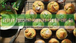 fluffy zucchini muffins for on-the-go