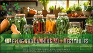 freezing and canning fall vegetables