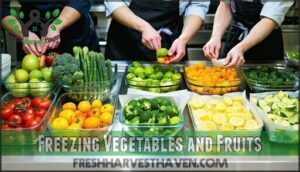 freezing vegetables and fruits