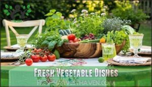 fresh vegetable dishes