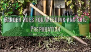 garden hoes for weeding and soil preparation