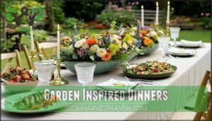 garden inspired dinners