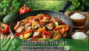 garden pork stir-fry