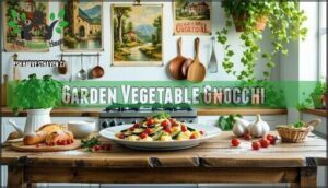 garden vegetable gnocchi