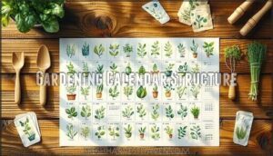 gardening calendar structure