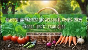 gardening harvesting seasonal crops