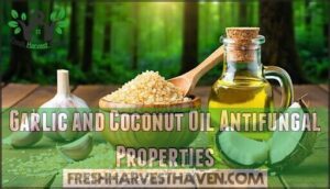 garlic and coconut oil antifungal properties
