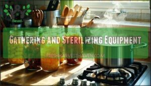 gathering and sterilizing equipment