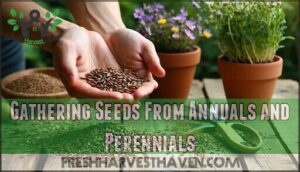 gathering seeds from annuals and perennials