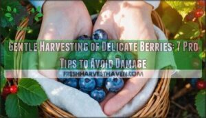 gentle harvesting of delicate berries gentle harvesting of delicate berries