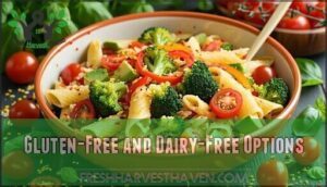 gluten-free and dairy-free options