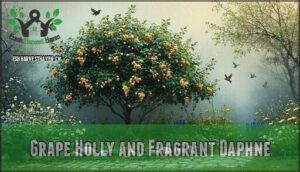 grape holly and fragrant daphne
