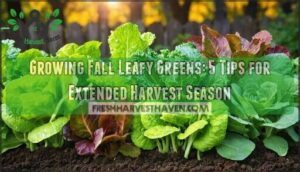 growing fall leafy greens